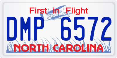 NC license plate DMP6572