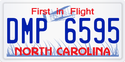 NC license plate DMP6595