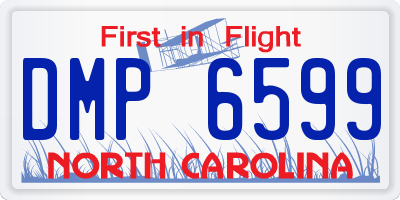NC license plate DMP6599
