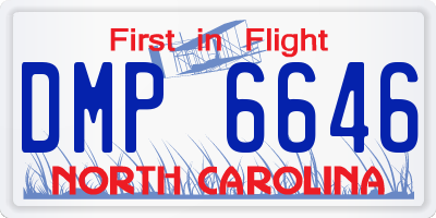 NC license plate DMP6646