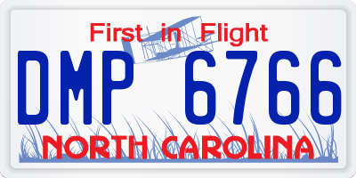 NC license plate DMP6766