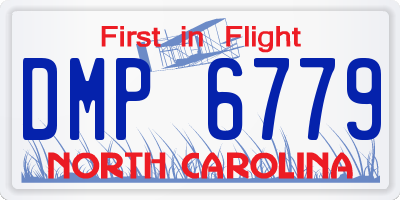 NC license plate DMP6779