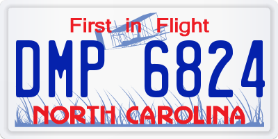 NC license plate DMP6824