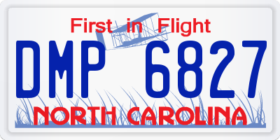 NC license plate DMP6827