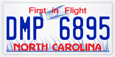 NC license plate DMP6895