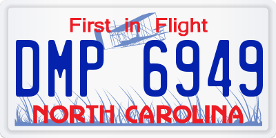 NC license plate DMP6949