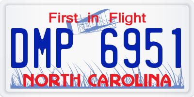 NC license plate DMP6951