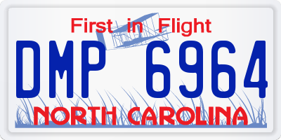 NC license plate DMP6964