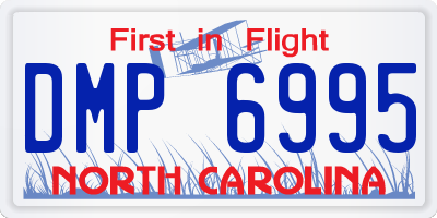 NC license plate DMP6995