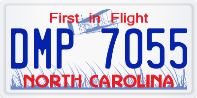 NC license plate DMP7055