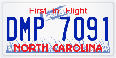 NC license plate DMP7091