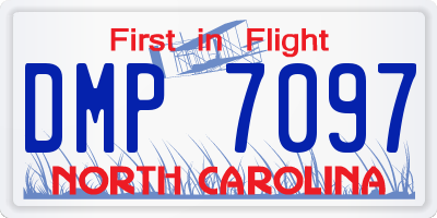 NC license plate DMP7097