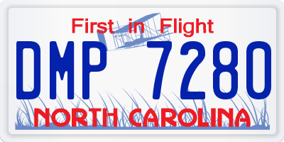 NC license plate DMP7280