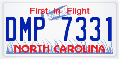NC license plate DMP7331