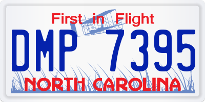 NC license plate DMP7395