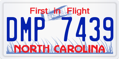 NC license plate DMP7439