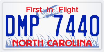NC license plate DMP7440
