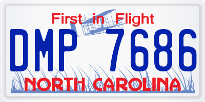 NC license plate DMP7686