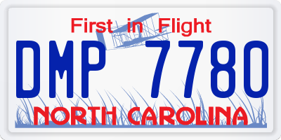 NC license plate DMP7780