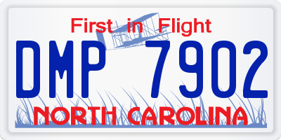 NC license plate DMP7902