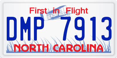 NC license plate DMP7913