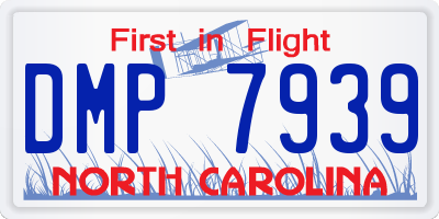 NC license plate DMP7939