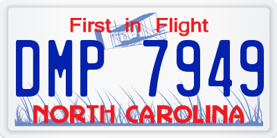 NC license plate DMP7949
