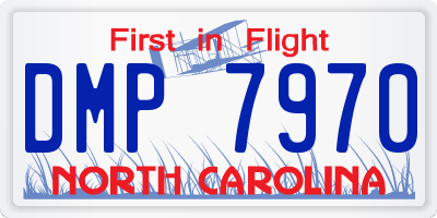 NC license plate DMP7970