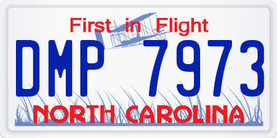 NC license plate DMP7973