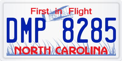NC license plate DMP8285