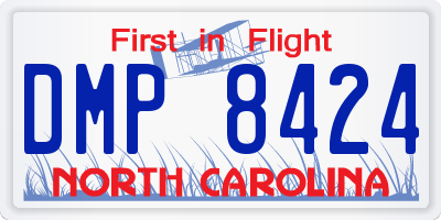 NC license plate DMP8424