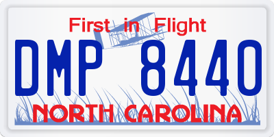 NC license plate DMP8440