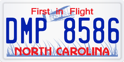 NC license plate DMP8586