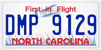 NC license plate DMP9129