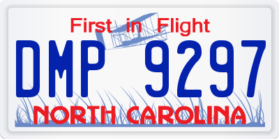 NC license plate DMP9297