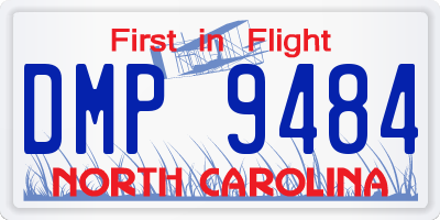 NC license plate DMP9484