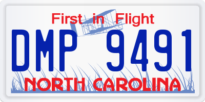 NC license plate DMP9491