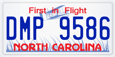 NC license plate DMP9586