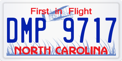 NC license plate DMP9717