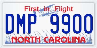 NC license plate DMP9900