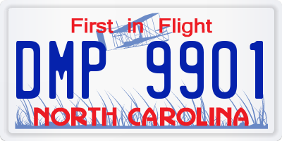 NC license plate DMP9901