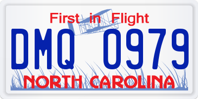 NC license plate DMQ0979