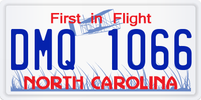 NC license plate DMQ1066
