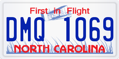 NC license plate DMQ1069