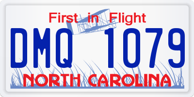 NC license plate DMQ1079