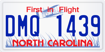 NC license plate DMQ1439