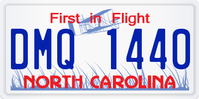 NC license plate DMQ1440