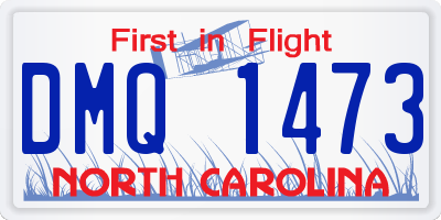 NC license plate DMQ1473
