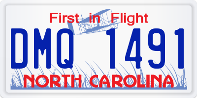 NC license plate DMQ1491