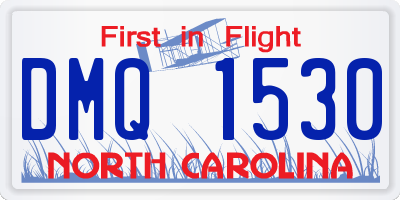 NC license plate DMQ1530